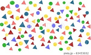 水彩 幾何学模様 丸 三角 背景素材 Norah Web 写真 イラスト フリー素材 雑記